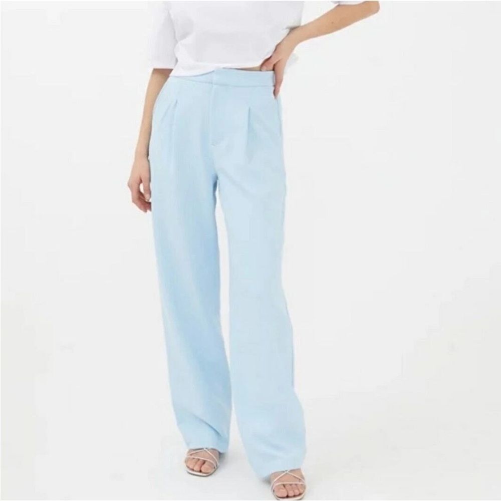 Urban Outfitters Eva Light Blue High Waist Pleated Trousers| M